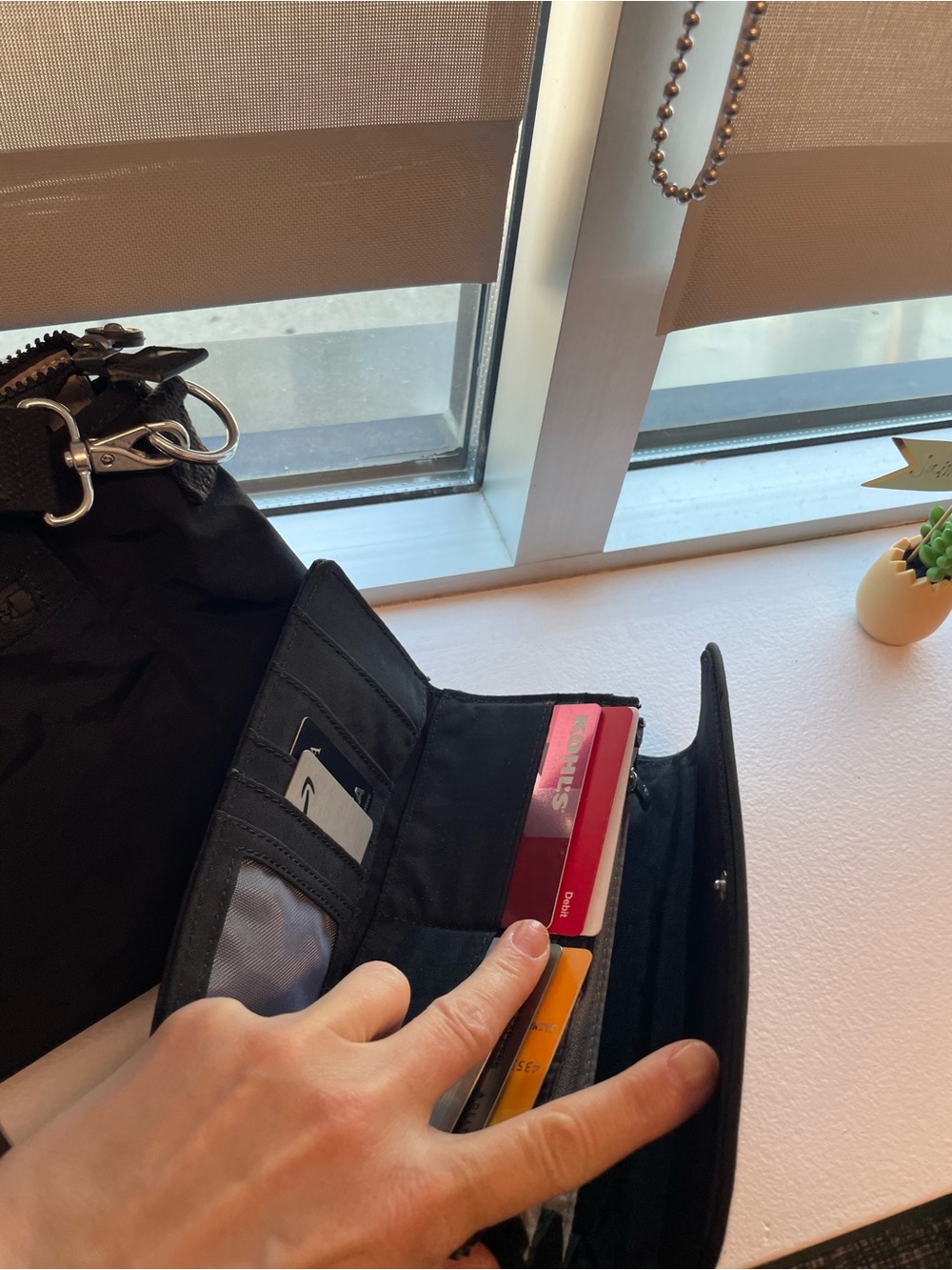 Kipling Black Shoulder Tote and wallet - Picture 9 of 12